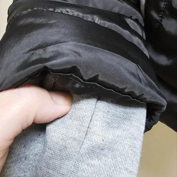 Winter Warm Jacket Black Grey Size S - Picture 4 of 4